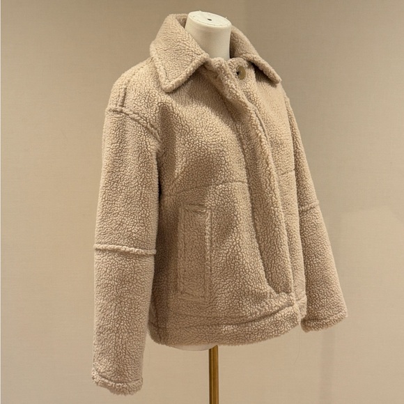 NWOT Vince Sherpa Faux Fur Jacket Size XS (retail $495) - Picture 11 of 16